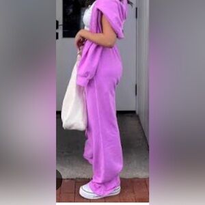 Good American Wide Legs Lollipop Sweatpants